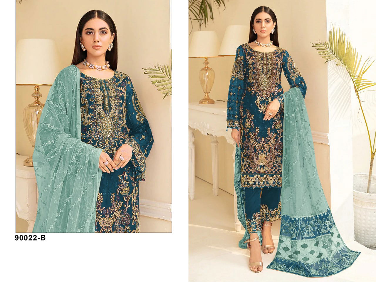 Al Karam 90022 Color Set Pakistani Salwar Suits Catalog
